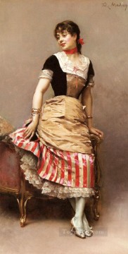 ライムンド デ マドラソ イ ガレッタ Painting - YA アライン・マッソンのリアリスト女性 ライムンド・デ・マドラソ・イ・ガレッタの肖像